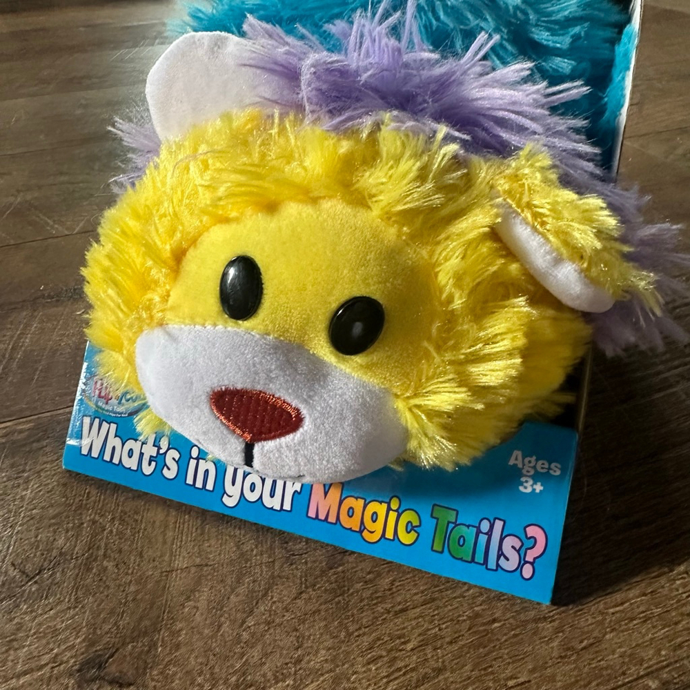 Flipazoo Stuffed Animal One Size Yellow Purple Magic Tails